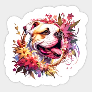 American Bulldog Mothers Day Dog Mom Heartwarming Dog Gift Sticker